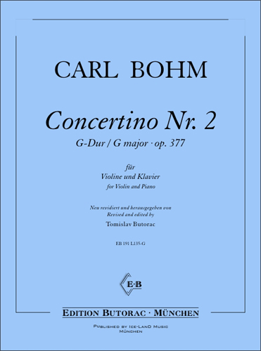 Cover - Bohm, Concertino Nr. 2 op. 377